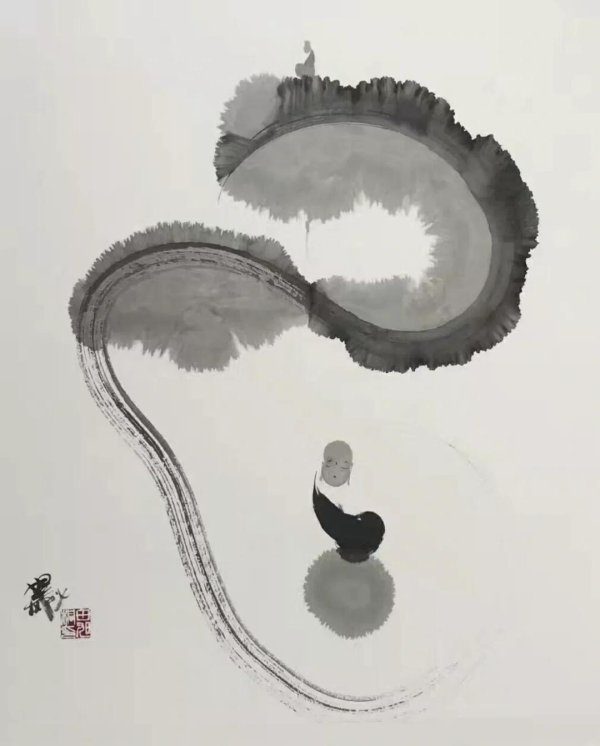 Moden ink art paper-chanshi — Andyxia